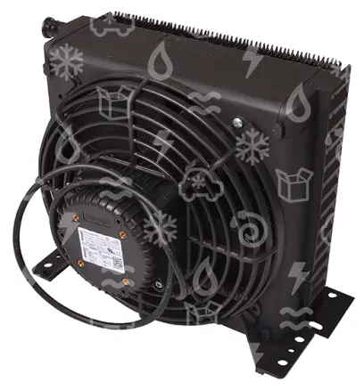 kondenzátor kompl. LU-VE, STVF100, připojení 180°, ventilátor EBM ICQ3612, ATEX